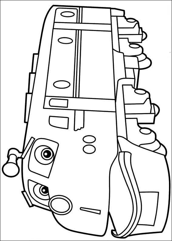 Plansa de colorat cu Tren 34 28
